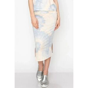 🔥5/25 sale🔥 Coin 1804 TIE DYE FRENCH TERRY FOLDOVER MIDI skirt size xl